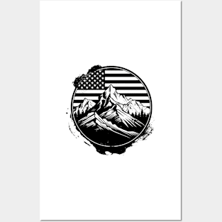 USA Mountain logo Posters and Art